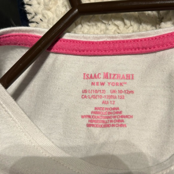 Isaac Mizrahi children’s Love Dress. Pink, white, sparkles. Girls L (10-12) Used - Picture 3 of 6